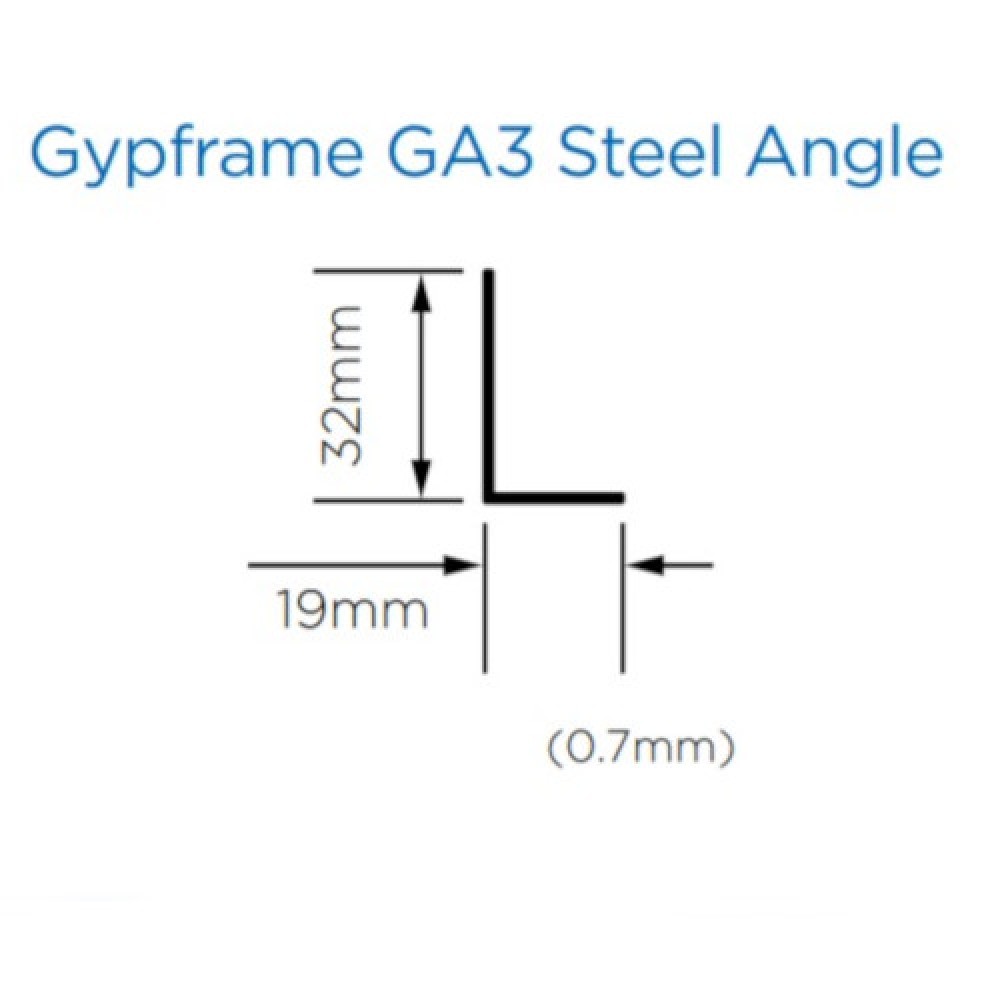 British Gypsum Gypframe GA3 Steel Angle Dry Lining Metal Frame Wall